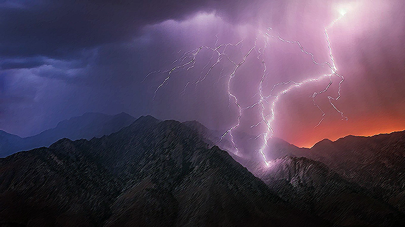 Tempesta tra le Montagne - Immagine