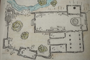 Abbazia di Lindores - Mappa delle rovine