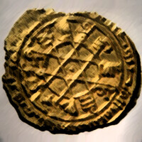 Il verso di una antica Corona d'oro risalente all'anno 240 d.F. e appartenente alle prime serie emesse dalla Zecca di Greyhaven.