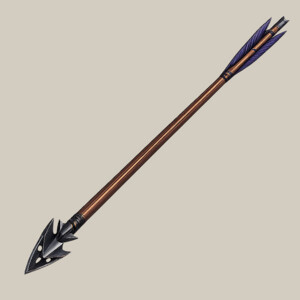 Freccia con piume di corvo - Immagine