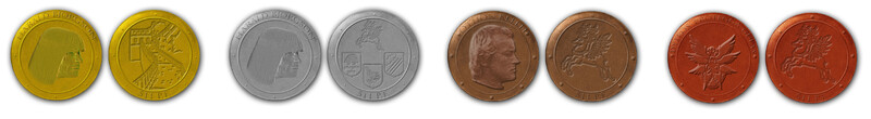 Monete di Gulas - Orizzontali