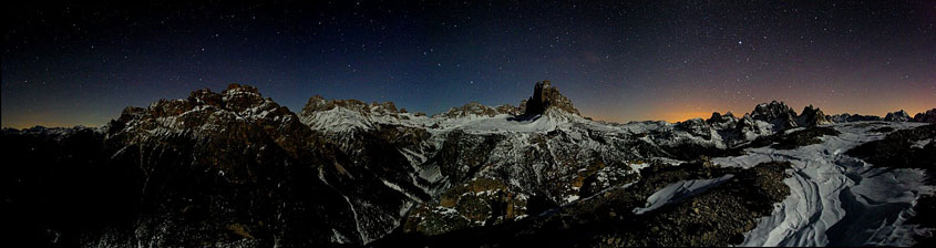 Notte sui monti - Panoramica