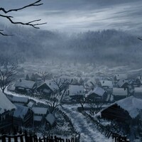 Il villaggio di Skogen nell'inverno del 515.